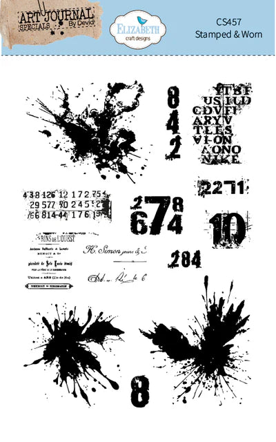 Elizabeth Craft Designs Stamped & Worn Stamp Set
